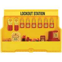 Premier Electrical Lockout Station, Thermoplastic Padlocks, 16 Padlock Capacity, Padlocks Included We Share Industrial Supply