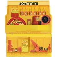 Premier Valve & Electrical Deluxe Lockout Station, Thermoplastic Padlocks, 32 Padlock Capacity, Padlocks Included We Share Industrial Supply