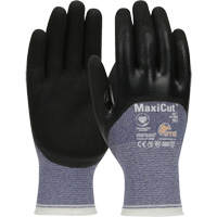 Gants r&eacute;sistants aux coupures dans un milieu de travail huileux ATG MaxiCut, Taille Grand, Calibre 15, Rev&ecirc;tement Nitrile, Enveloppe en Fil technique, ASTM ANSI niveau A3/EN 388 niveau 4/EN 388 niveau C We Share Industrial Supply