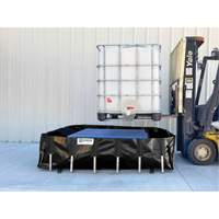 Ultra-IBC Berm&reg; Spill Berm, 400 US gal. Capacity, 6' W x 6' L x 18" H, L-Bracket We Share Industrial Supply