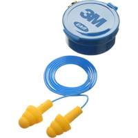 Bouchons d'oreilles pr&eacute;moul&eacute;s E-A-R Ultrafit, Avec cordon, Paire - Boîtier en plastique, 25 dB NRR, Taille unique We Share Industrial Supply