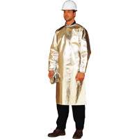 Long tablier/sarrau de protection thermique ALM 300, 48" lo, Fibre de verre aluminis&eacute;e We Share Industrial Supply