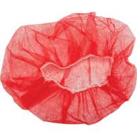 Bouffant Caps, Polypropylene, 21", Red We Share Industrial Supply