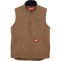 Heavy-Duty Sherpa-Lined Vest, Men's, Small, Brown We Share Industrial Supply