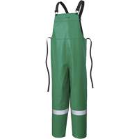 P43 035 CA-43&reg; FR Chemical- & Acid-Resistant Safety Bib Pants, Small, Green We Share Industrial Supply