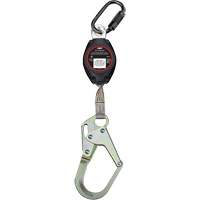 Cordage de s&eacute;curit&eacute; autor&eacute;tractable avec mousqueton moyen Dynamic, 7', Polyester, Pivotant We Share Industrial Supply