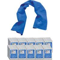 Serviette de refroidissement par &eacute;vaporation Chill-Its 6602, Bleu We Share Industrial Supply