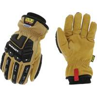 Coldwork Waterproof M-Pact&reg; Driver Gloves, 8, Grain Leather Palm, Elastic Cuff We Share Industrial Supply