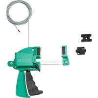 Verrou de c&acirc;ble &agrave; pince vert, Longueur de 8' We Share Industrial Supply
