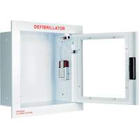 Grande armoire enti&egrave;rement encastr&eacute;e avec alarme, Zoll AED Plus/Zoll AED 3/Cardio-Science/Physio-Control Pour, Non m&eacute;dical We Share Industrial Supply