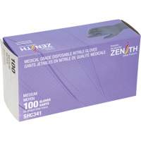 Medical Grade Disposable Gloves, Medium, Nitrile, 6-mil, Powder-Free, Black, Class 2 We Share Industrial Supply