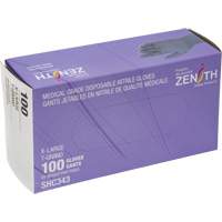 Medical Grade Disposable Gloves, X-Large, Nitrile, 6-mil, Powder-Free, Black, Class 2 We Share Industrial Supply
