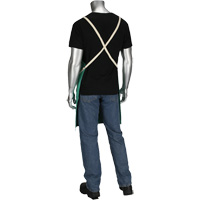 Dynamic Ironcat&reg; FR Cotton Sateen Apron, Bib, Green We Share Industrial Supply