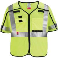 Gilet de s&eacute;curit&eacute; &agrave; maille d&eacute;tachable, Noir/Jaune lime haute visibilit&eacute;, Moyen/Petit We Share Industrial Supply