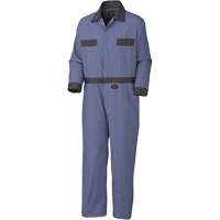 5133 Coveralls with Concealed Brass Buttons, Men's, Navy Blue, Size 36 We Share Industrial Supply
