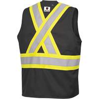 7729 FR-Tech&reg; Flame-Resistant Arc Safety Vest, Small, Black, 10 cal/cm² We Share Industrial Supply