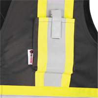 7729 FR-Tech&reg; Flame-Resistant Arc Safety Vest, Small, Black, 10 cal/cm² We Share Industrial Supply