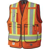 7732 FR-Tech&reg; Flame-Resistant Arc Surveyor's Vest, Small, High Visibility Orange, 9.7 cal/cm² We Share Industrial Supply
