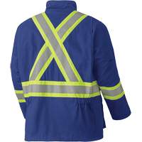5523 Flame-Resistant Safety Parka, Small, Royal Blue, 58 cal/cm² We Share Industrial Supply