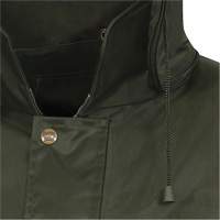 D8120J Manteau &agrave; capuchon ind&eacute;chirable Nailhead pour planteur d'arbres, Polyester/PVC, T-petit, Vert We Share Industrial Supply