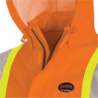 5880 FR/Arc-Rated Waterproof Rain Jacket, X-Small, High Visibility Orange, 10 cal/cm² We Share Industrial Supply