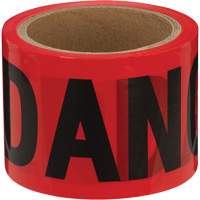 388 Ruban de danger, Bilingue, 3" la x 200' lo, 1,5 mil, Noir/rouge We Share Industrial Supply