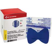 Fingertip Blue Detectable Bandages, Fingertip, Fabric Metal Detectable, Sterile We Share Industrial Supply