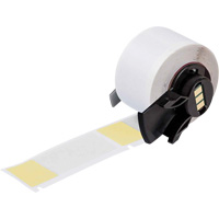 Self-Laminating Wrap-Around Wire & Cable Labels, Vinyl, 1" L x 2.5" H, White We Share Industrial Supply