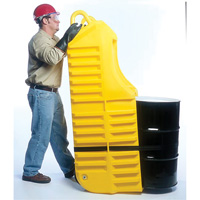 Drum Dolly, 26.5" L x 26.5" W x 5" H, 800 US gal. Spill Cap. We Share Industrial Supply