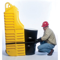 Drum Dolly, 26.5" L x 26.5" W x 5" H, 800 US gal. Spill Cap. We Share Industrial Supply