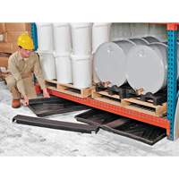 Triple-Tray Ultra-Rack Containment Tray&reg;, 72" L x 44" W x 2.8" H, 24 US gal. Spill Capacity We Share Industrial Supply