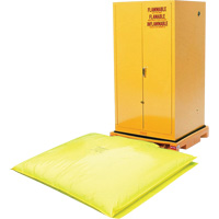 Single Drum Ultra-Safety Cabinet Bladder System, 37,8" lo x 37,8" la x 6,3" h, Capacit&eacute; de charge 1500 lb We Share Industrial Supply