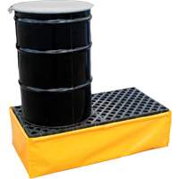 Ultra-Spill Pallet flexible, 2 barils, Capacit&eacute; de d&eacute;versement 66 gal. US, 48" x 24" x 14" We Share Industrial Supply