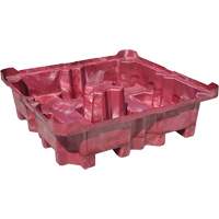 Palette de d&eacute;versement Ultra-Spill King, 4 barils, Capacit&eacute; de d&eacute;versement 85 gal. US, 51" x 51" x 17,5" We Share Industrial Supply