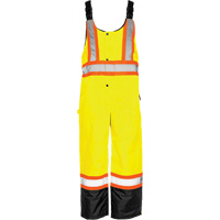 Salopette de s&eacute;curit&eacute; dhiver TO1, Polyester, Petit, Noir/Jaune lime haute visibilit&eacute; We Share Industrial Supply