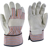 24-61 Striped Work Gloves, X-Small, Grain Cowhide Palm We Share Industrial Supply