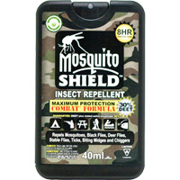 Pocket-Sized Mosquito Shield Insect Repellent, 30% DEET, Spray, 40 ml We Share Industrial Supply