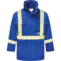 Avenger 9 oz. Flame Resistant Insulated Parka, 3X-Large, Royal Blue We Share Industrial Supply
