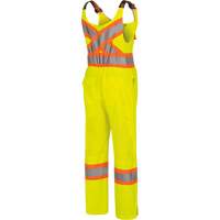 6000W Women's High-Visibility Traffic Safety Overalls, Polyester, X-Small, High Visibility Lime-Yellow We Share Industrial Supply