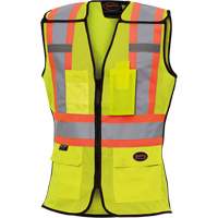 489 Veste de s&eacute;curit&eacute; d&eacute;tachable haute visibilit&eacute;, Jaune lime haute visibilit&eacute;, T-petit, Polyester We Share Industrial Supply