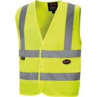 6886 Veste de s&eacute;curit&eacute; haute visibilit&eacute; en tricot chaîne, Jaune lime haute visibilit&eacute;, Petit, Polyester We Share Industrial Supply