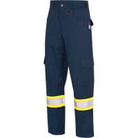 7764 Pantalons de s&eacute;curit&eacute; ignifuges et r&eacute;sistants aux arcs &eacute;lectriques &agrave; haute visibilit&eacute; 88/12 FR-Tech, 30, x 32, Bleu marin We Share Industrial Supply