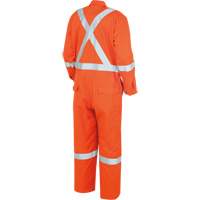 7708A "The Rock" FR-Tech&reg; High Visibility FR/Arc Rated Coveralls, Size 36, High Visibility Orange, 10 cal/cm² We Share Industrial Supply