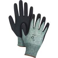 Eco-Friendly Crinkle Grip Coated Gloves, 9, Foam Latex Coating, 15 Gauge, Nylon/RPET Shell We Share Industrial Supply