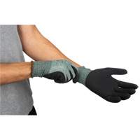 Eco-Friendly Crinkle Grip Coated Gloves, 9, Foam Latex Coating, 15 Gauge, Nylon/RPET Shell We Share Industrial Supply