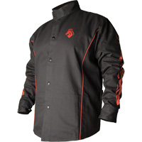 Veste de soudage BSX ignifuge profil&eacute;, Coton, Petit, Noir We Share Industrial Supply