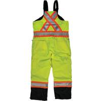Ripstop Insulated Safety Bib Overall, Polyester, X-Small, High Visibility Lime-Yellow We Share Industrial Supply