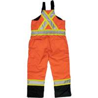 Ripstop Insulated Safety Bib Overall, Polyester, X-Small, High Visibility Orange We Share Industrial Supply