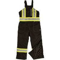 Ripstop Insulated Safety Bib Overall, Polyester, X-Small, Black We Share Industrial Supply