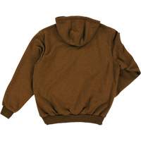 Water Repellent Fleece Pullover Hoodie, Men's, Small, Brown We Share Industrial Supply